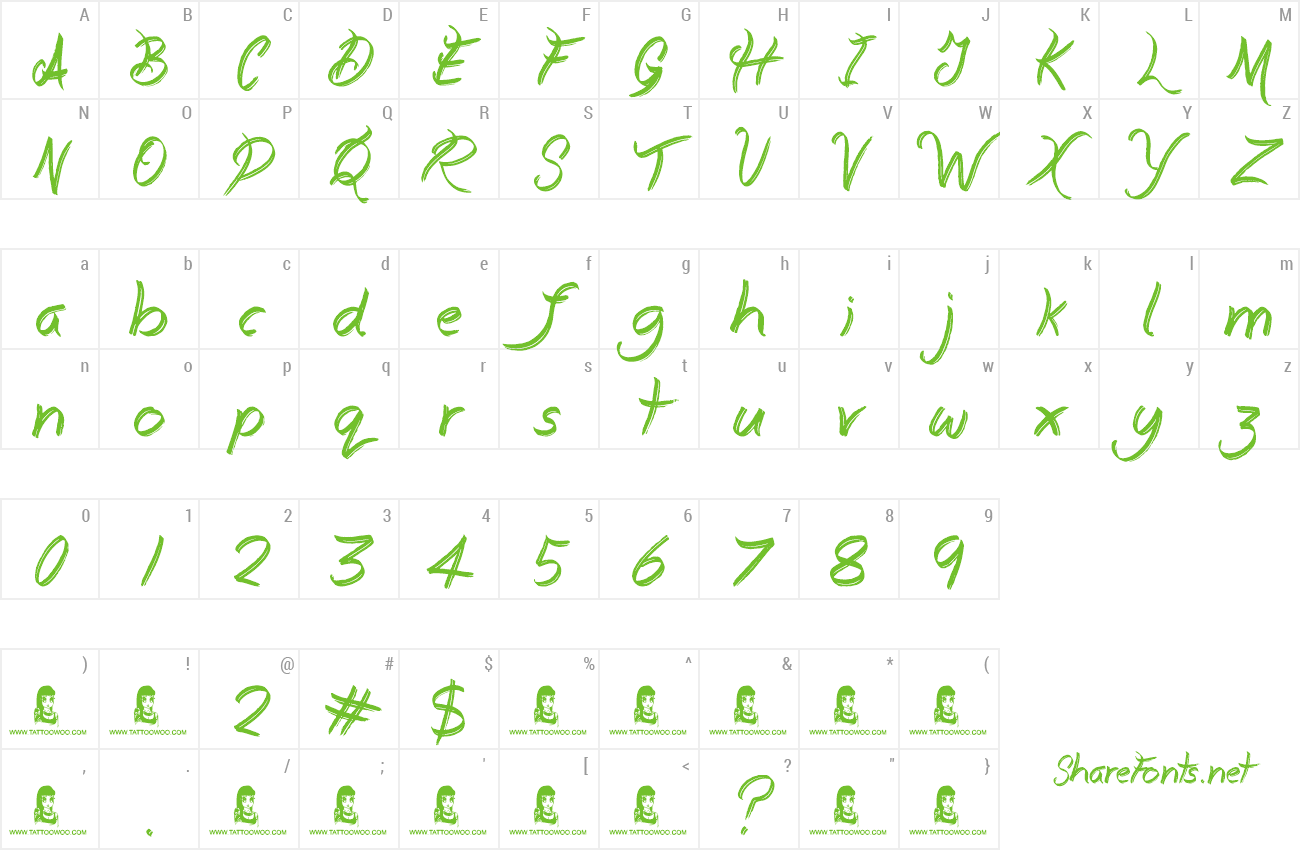 Font Everyday Mayhem preview